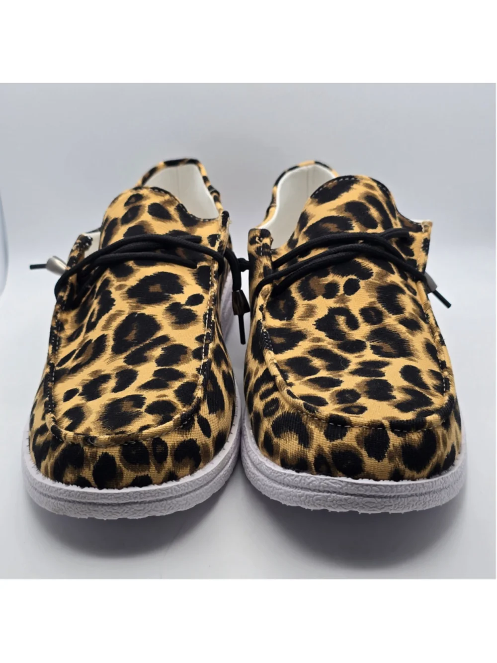 Women's Unbranded Leopard Print Slip-On Sneakers Tan Black Size 9